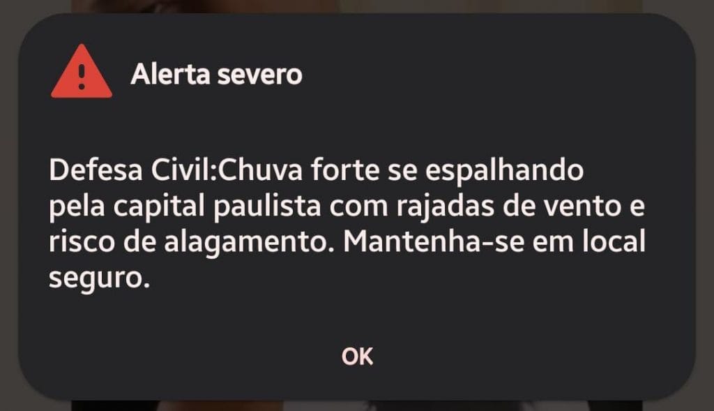 Como desativar os alertas da Defesa Civil no celular e os riscos dessa escolha