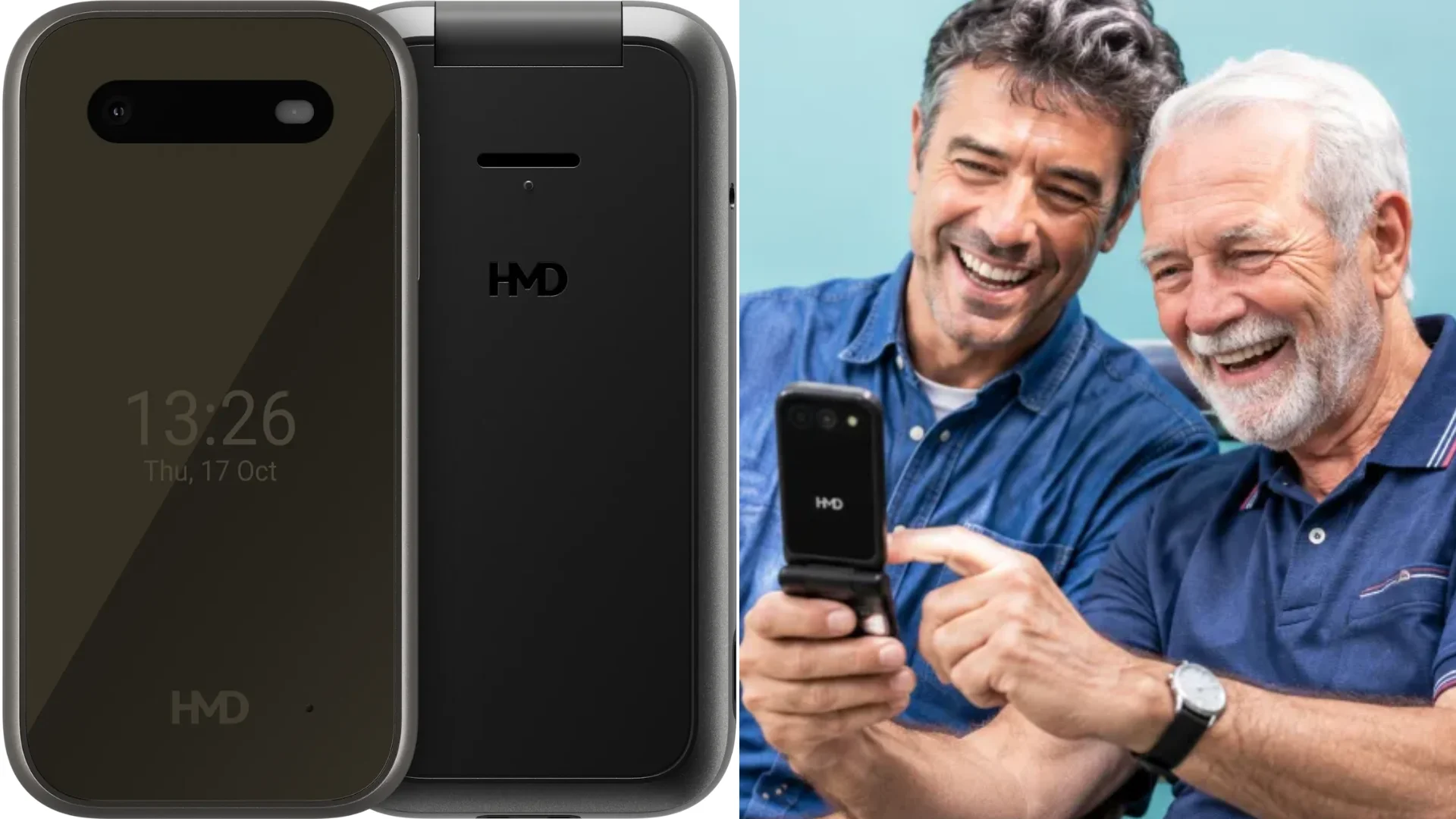 HMD lança no Reino Unido celular flip voltado para idosos com assistente de IA