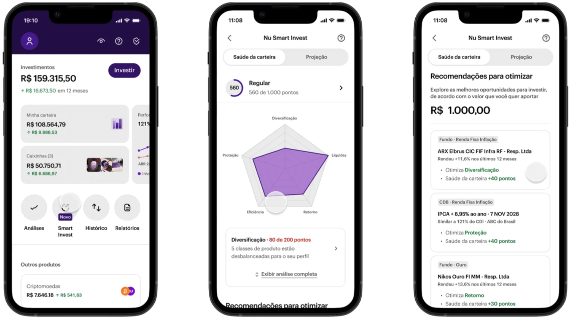 Nubank lança ferramenta com inteligência artificial para avaliar carteira de investimentos