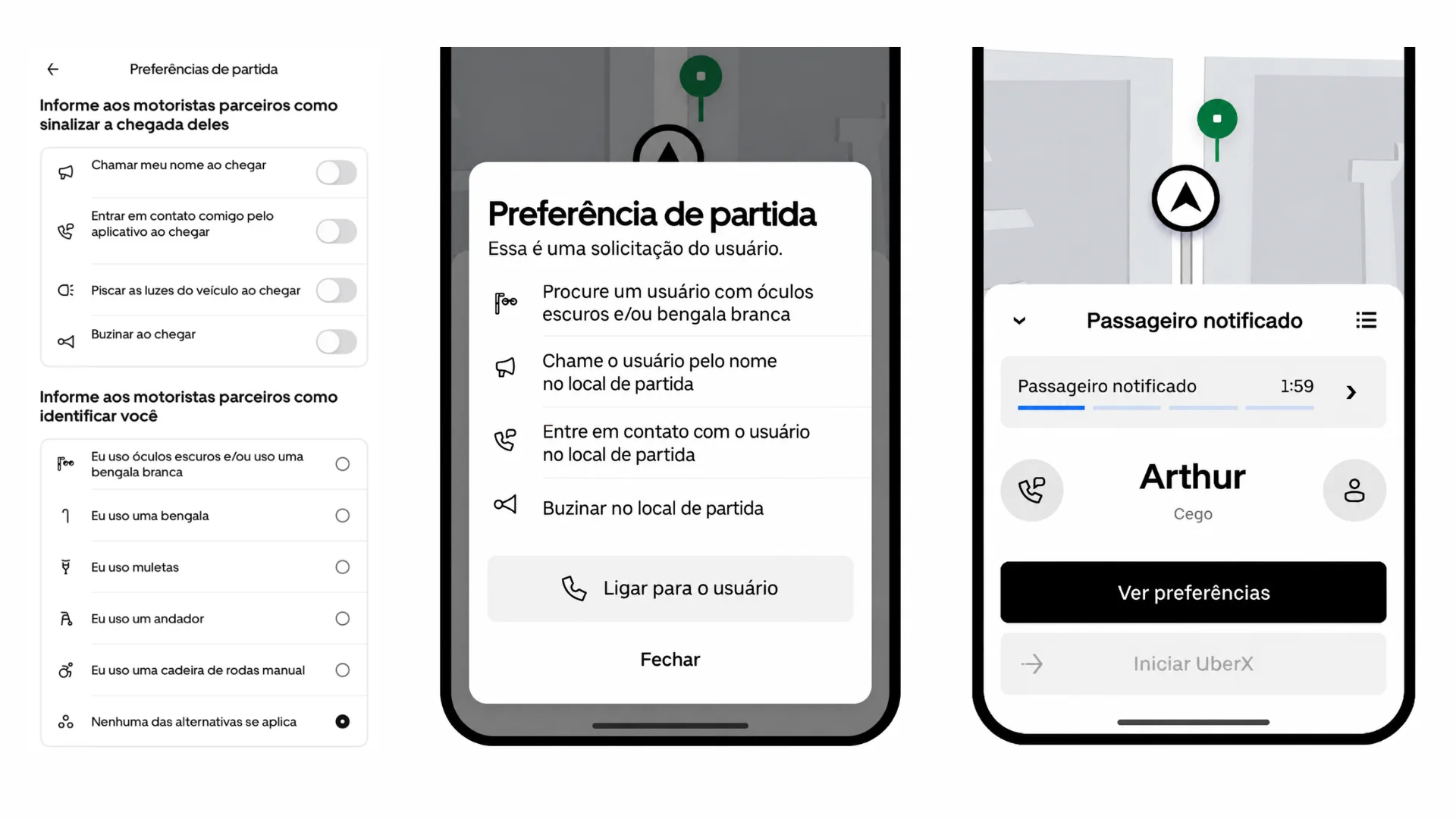Uber lança ferramenta para facilitar embarque de idosos e pessoas com deficiência