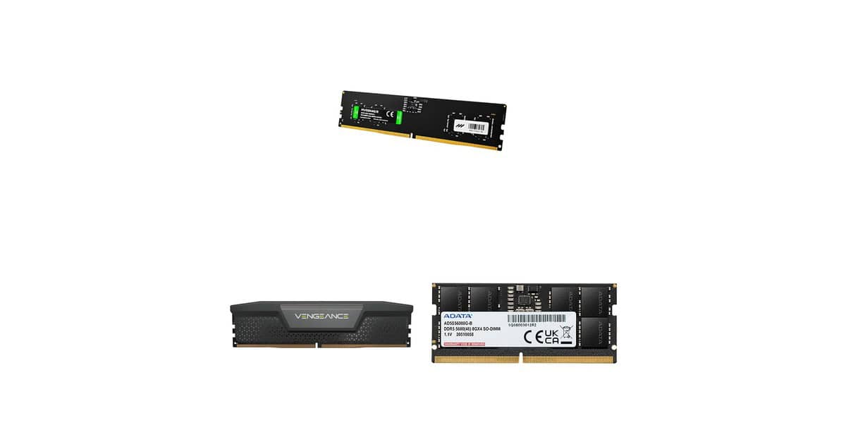 Upgrade de PC: seleção destaca opções de memória RAM DDR5 em oferta