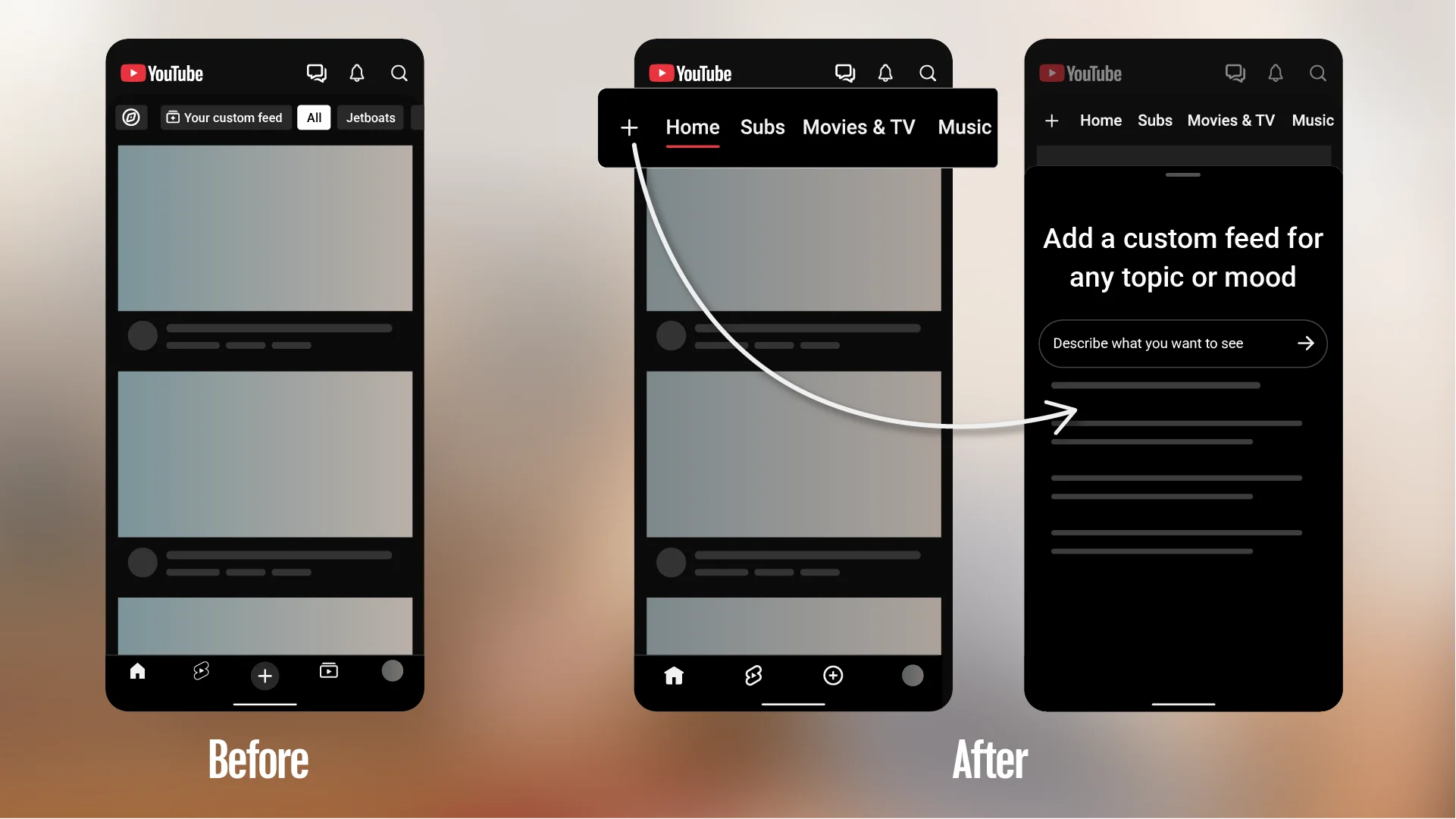 YouTube atualiza aplicativo para celulares e libera feeds personalizados por inteligência artificial